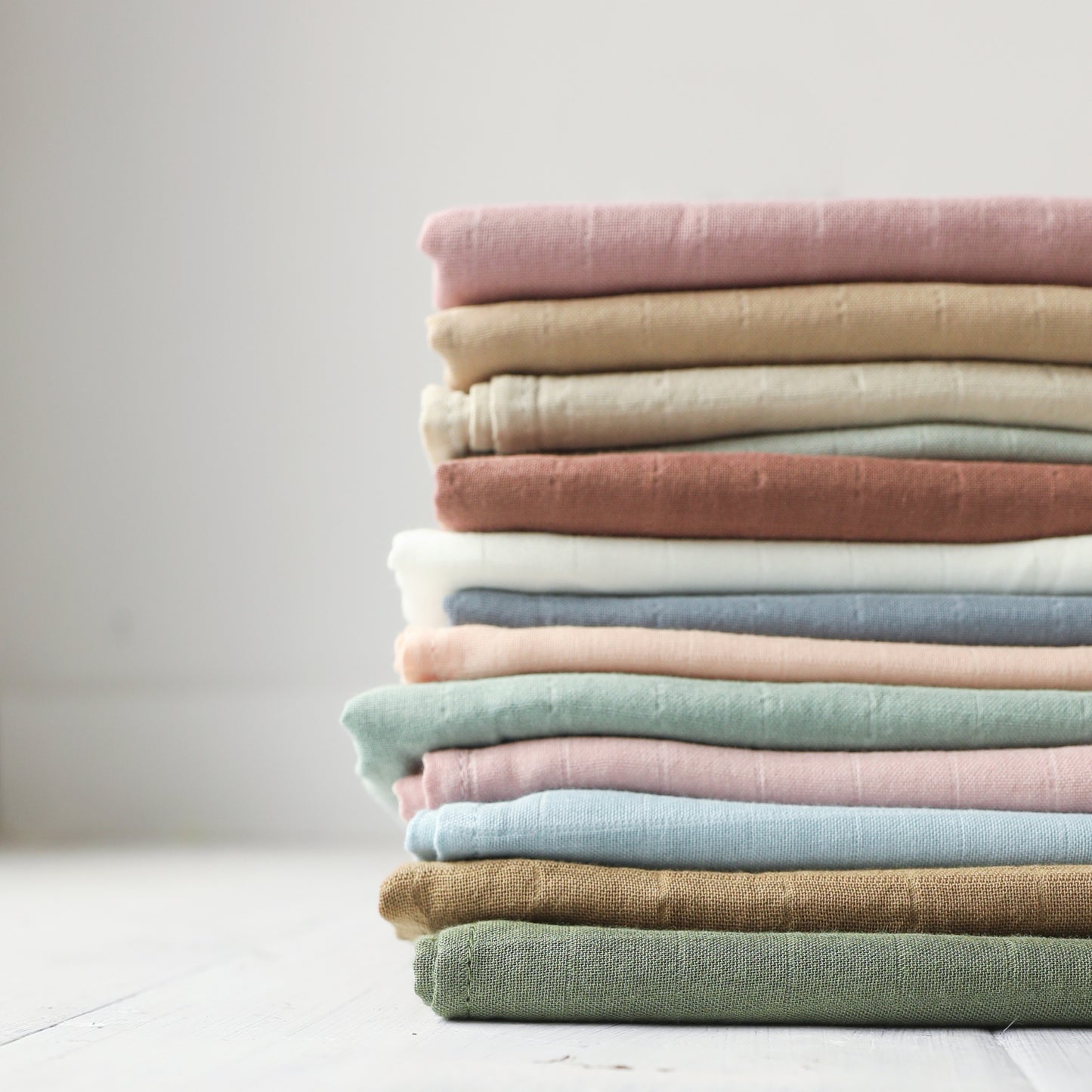 Personalized Embroidered Swaddle | Dusty Blue