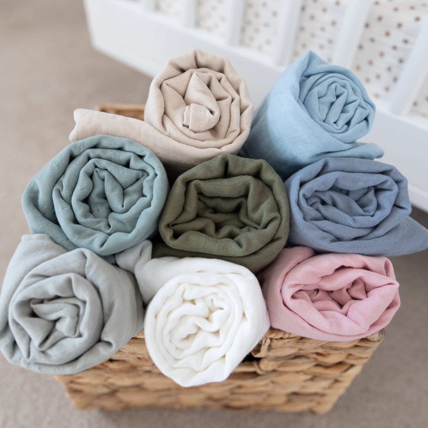 Personalized Embroidered Swaddle | Cream