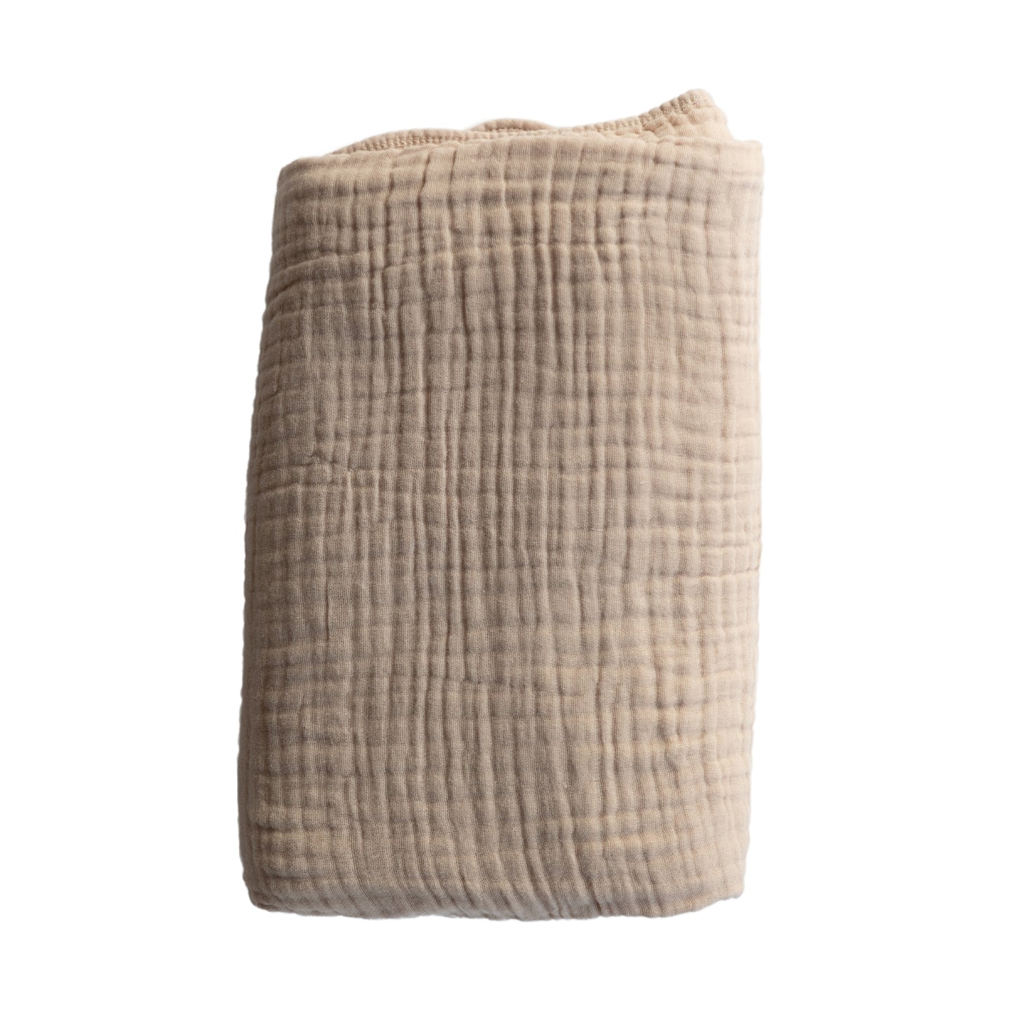 Personalized Embroidered Muslin Throw | Beige
