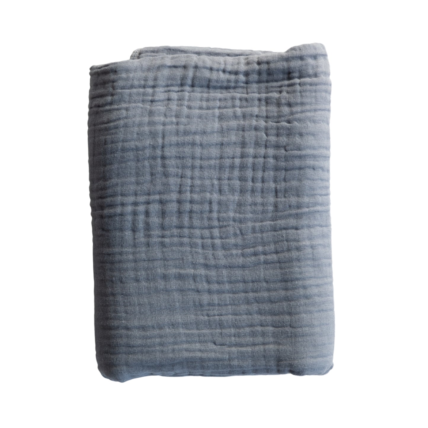 Personalized Embroidered Muslin Throw | Blue