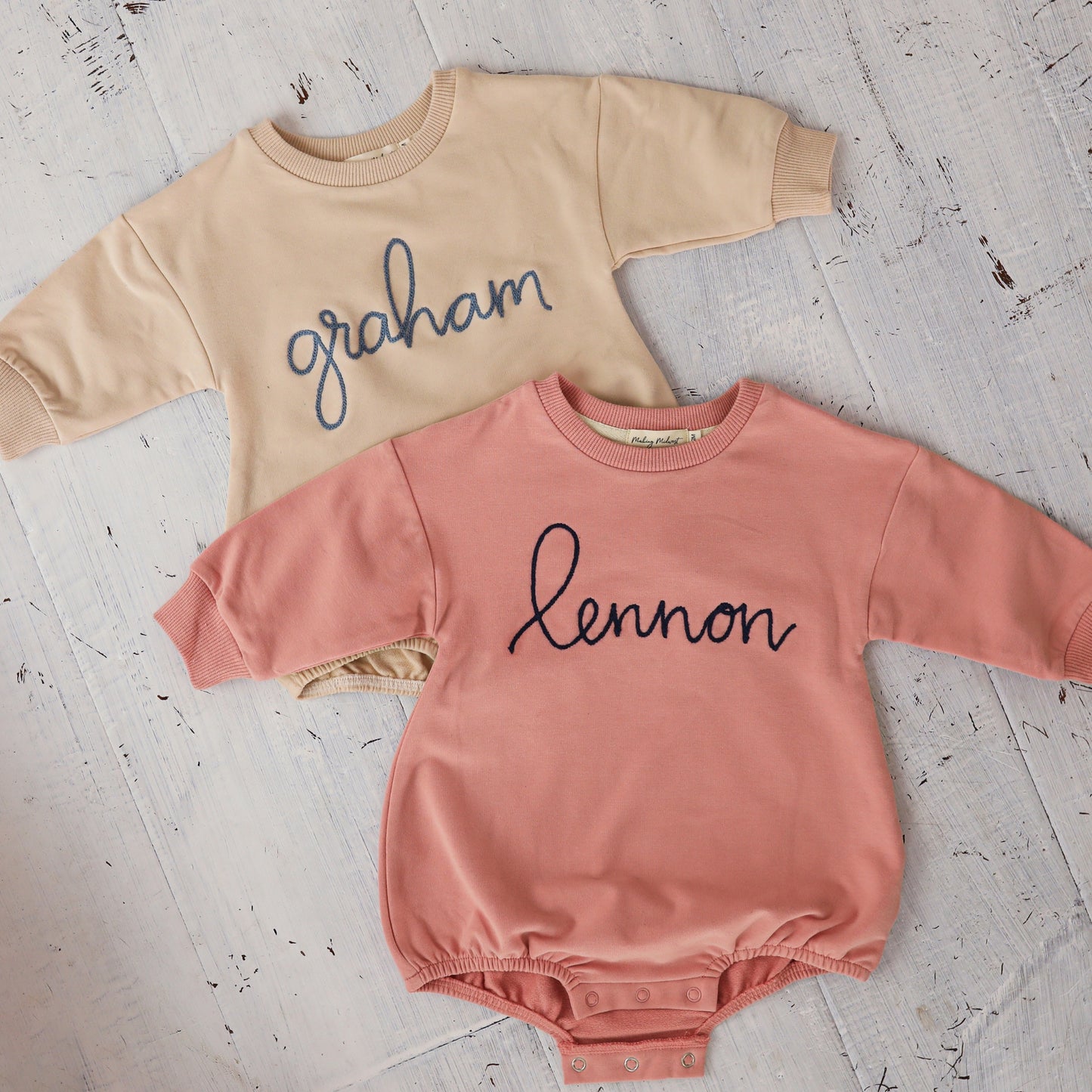 Baby Bubble Romper Sweatshirt | Oatmeal