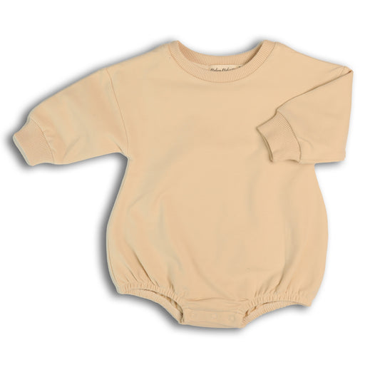 Baby Bubble Romper Sweatshirt | Oatmeal