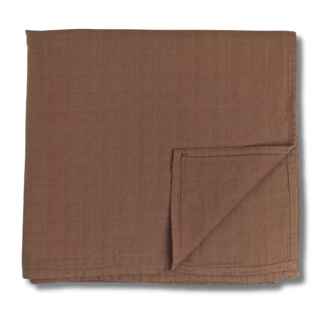 Personalized Embroidered Swaddle | Dusty Rose