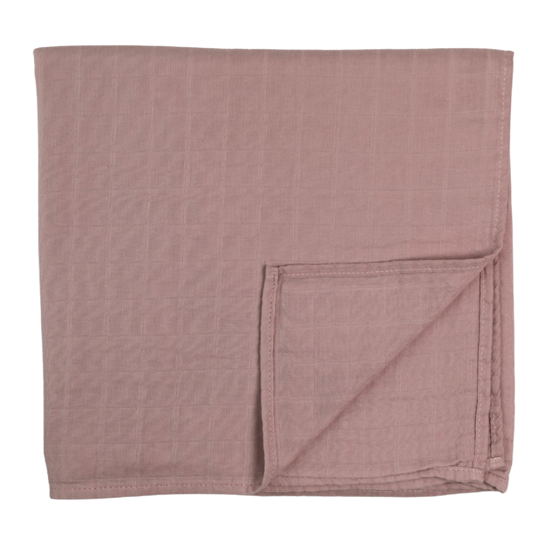 Personalized Embroidered Swaddle | Mauve