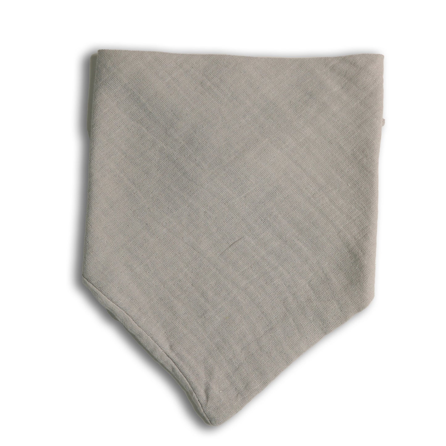 Embroidered Bib Bandana | Medium Grey