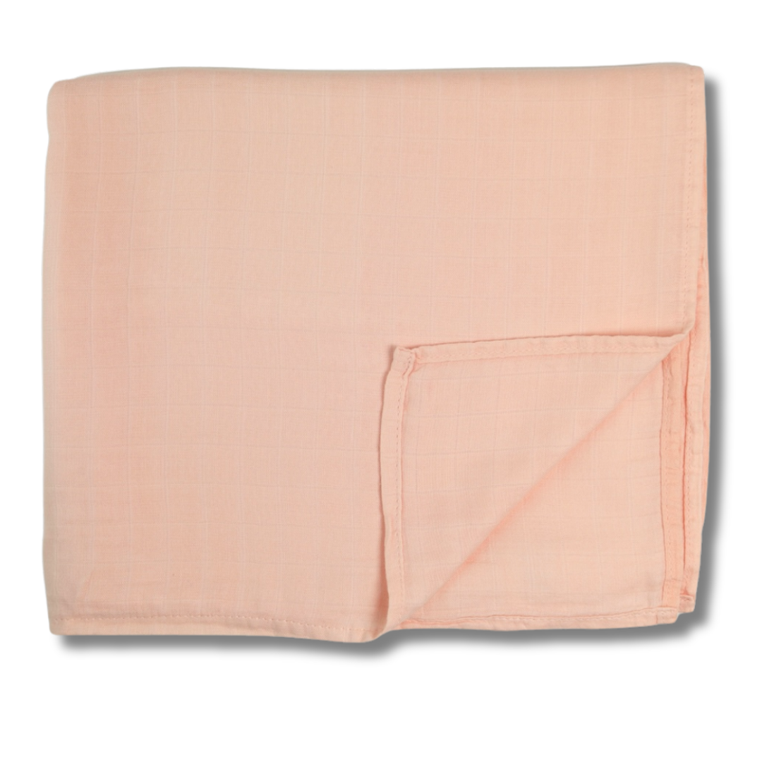 Personalized Embroidered Swaddle | Peach