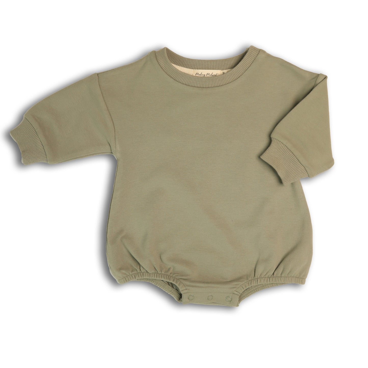 Baby Bubble Romper Sweatshirt | Sage