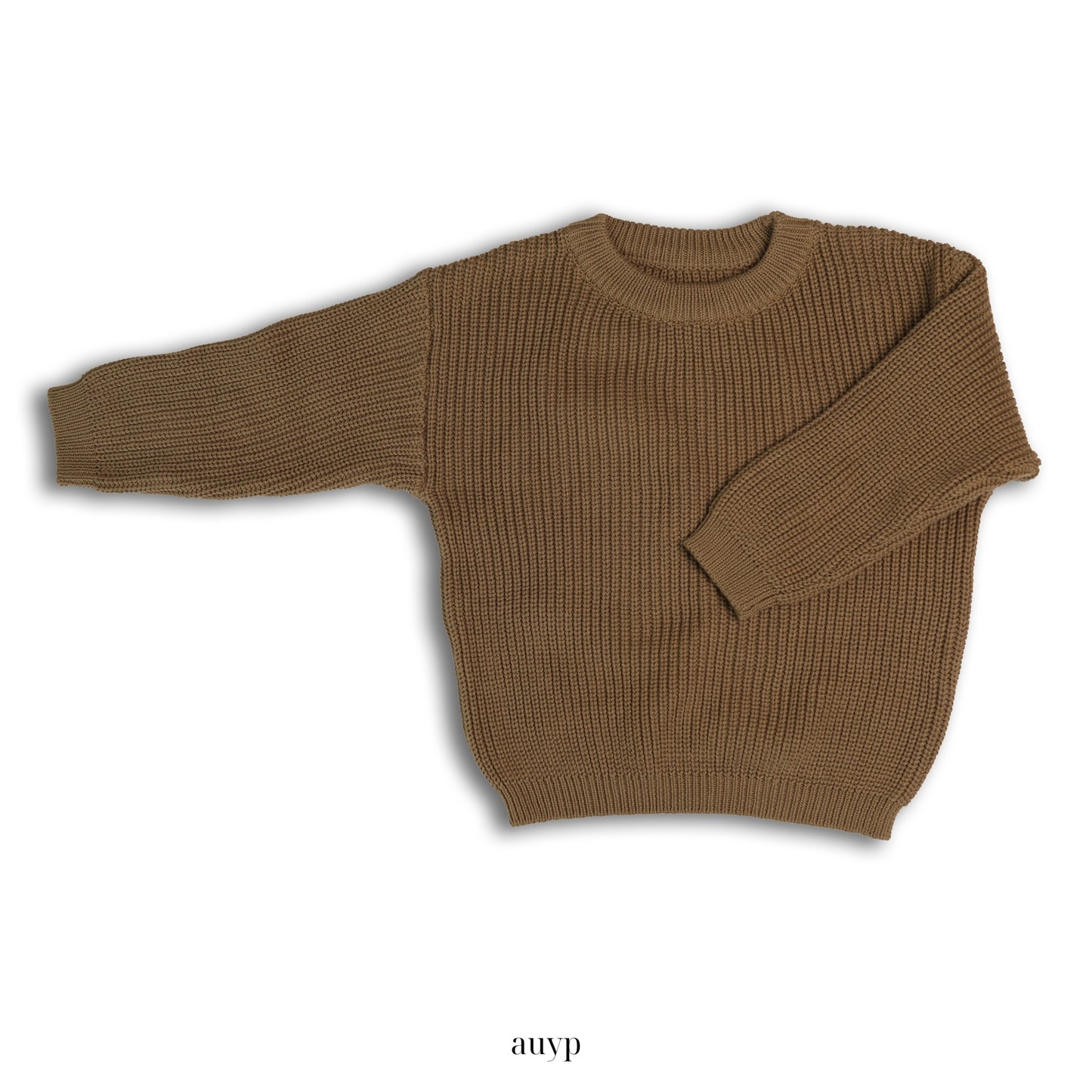 Personalized Embroidered Knit Sweater | Taupe