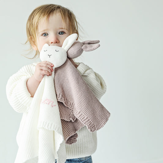Bunny Crochet Lovie | Lavender Grey