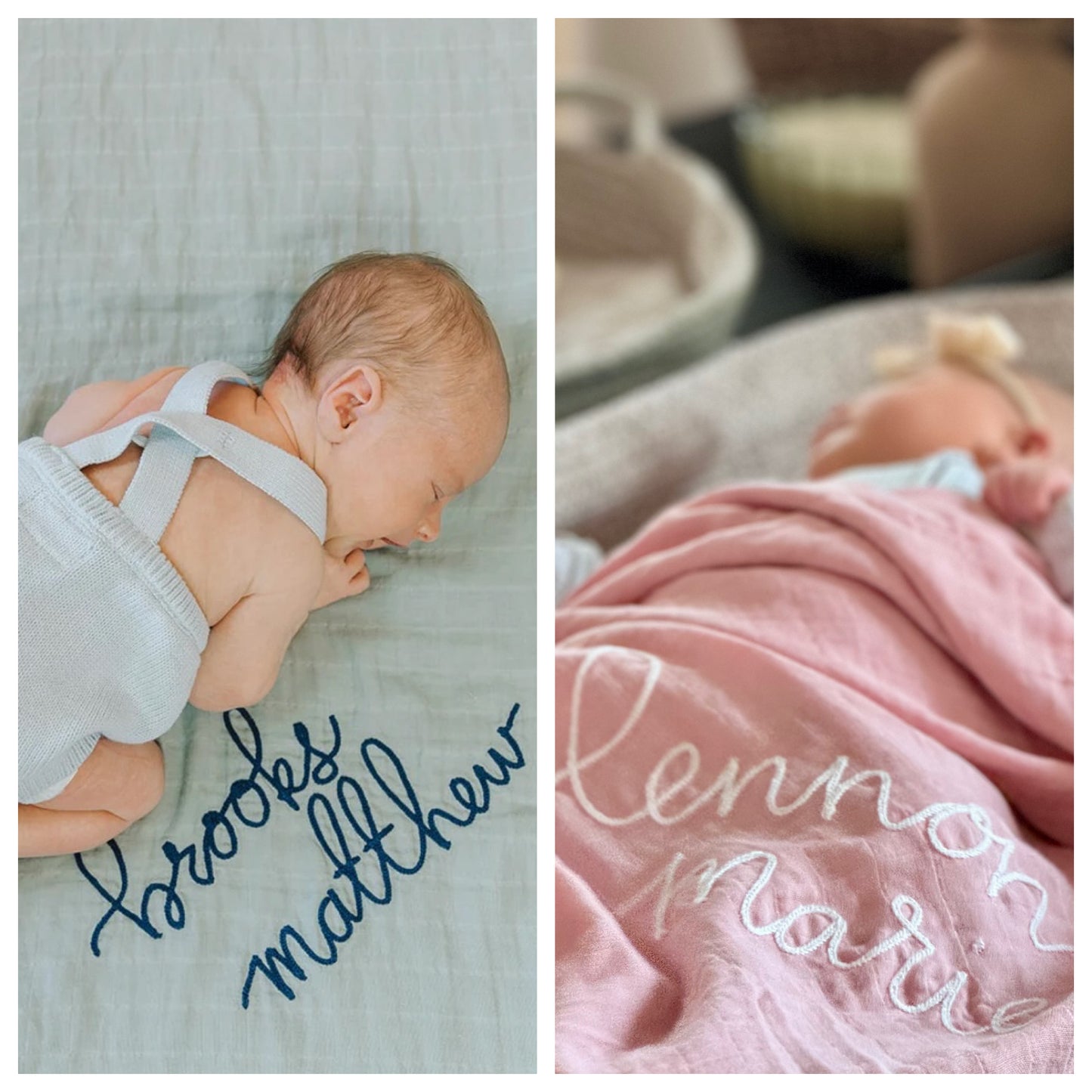 Gender Reveal Swaddles