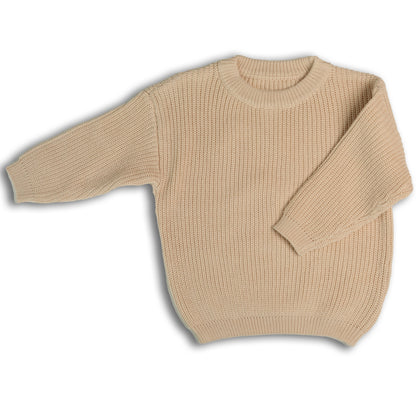 Personalized Embroidered Knit Sweater | Cream