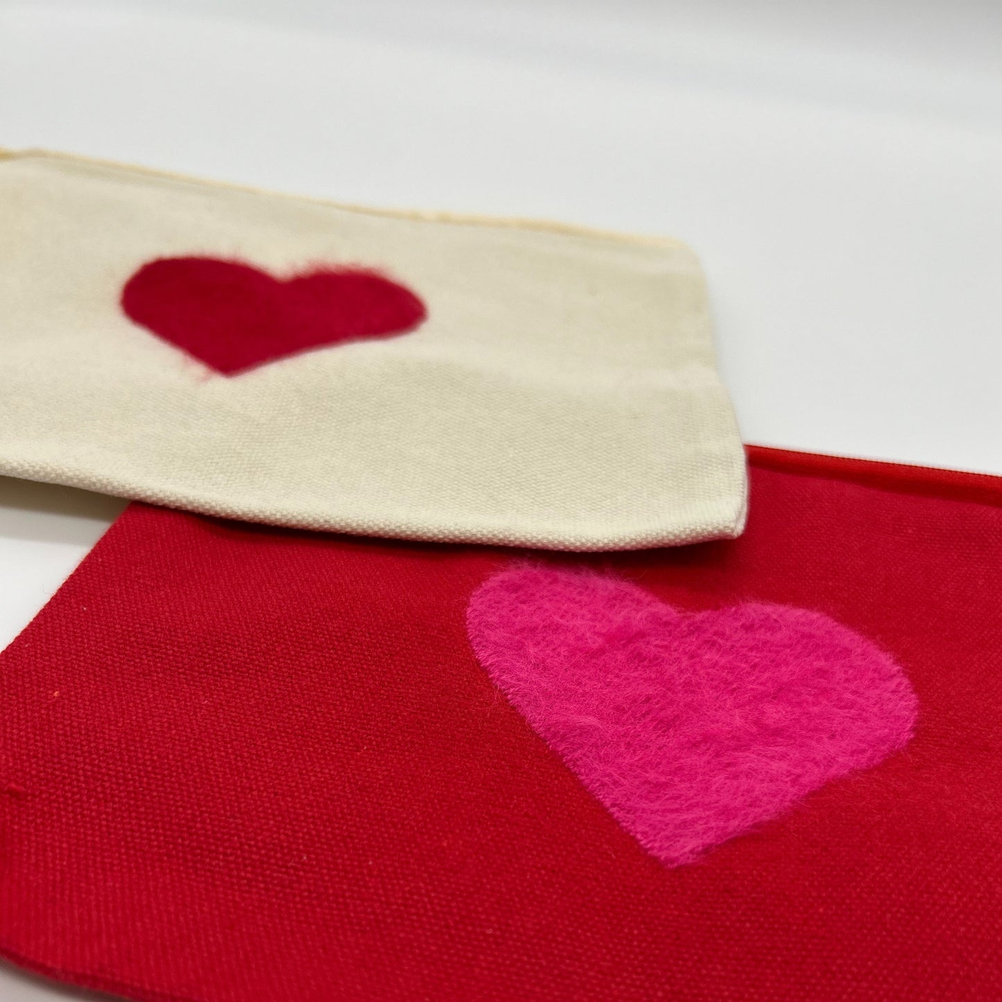 Embroidered Canvas Heart Bag [Paisley & Stripe Pop Up Limited Edition]