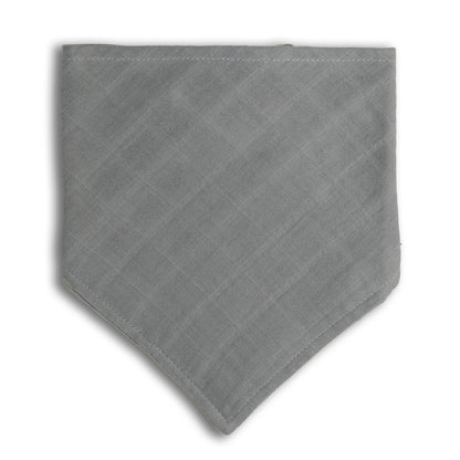 Embroidered Bib Bandana | Dusty Blue