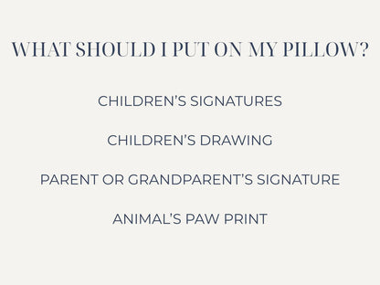 Custom Handwriting Pillow Cover