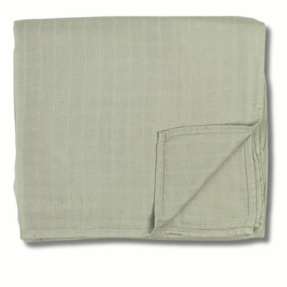 Personalized Embroidered Swaddle | Light Grey