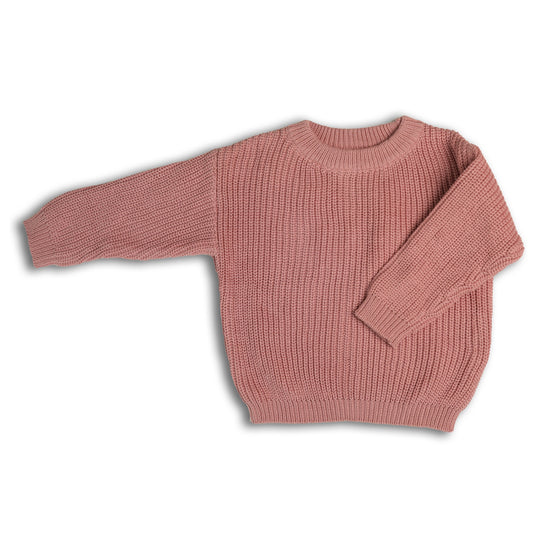 Personalized Embroidered Knit Sweater | Mauve