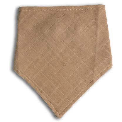 Embroidered Bib Bandana | Oatmeal