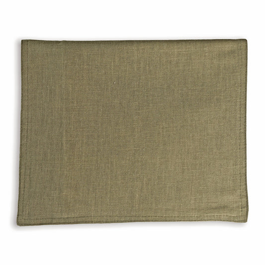 Personalized Embroidered Lumbar Pillow Cover | Olive