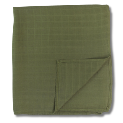 Personalized Embroidered Swaddle | Olive
