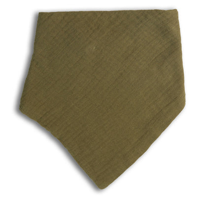 Embroidered Bib Bandana | Olive
