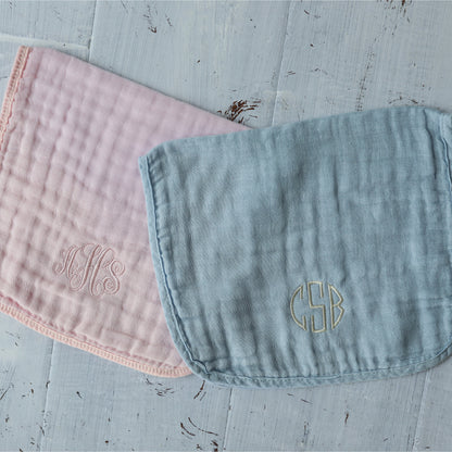 Personalized Burp Cloth | Pink