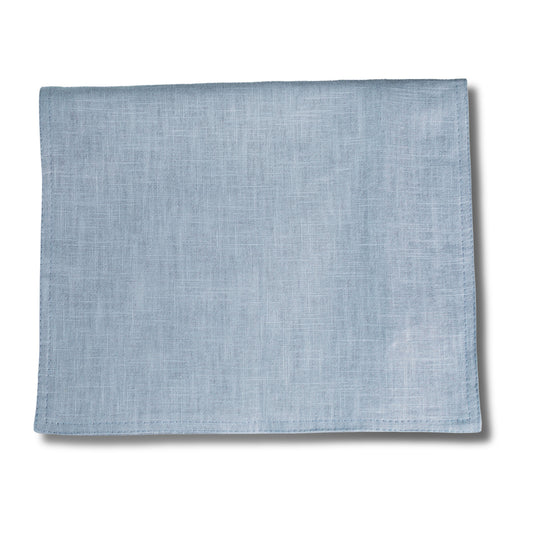 Personalized Embroidered Lumbar Pillow Cover | Sky Blue