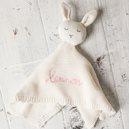 Bunny Crochet Lovie | White