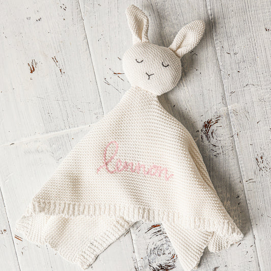 Bunny Crochet Lovie | White