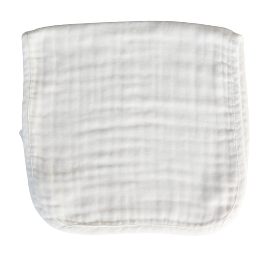 Personalized Burp Cloth | White